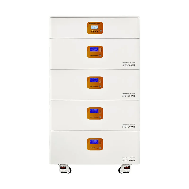 Gestapelde 60 kW zonne-lithium-energie-opslagbatterij
